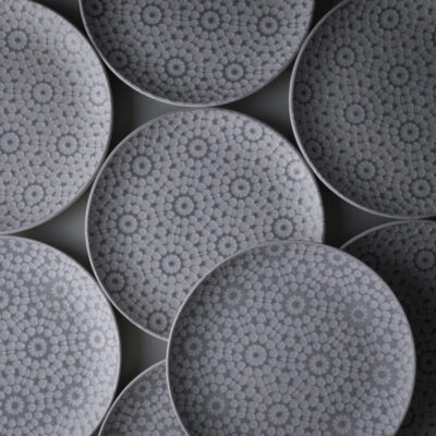 Blomstrede Frokosttallerkner, 8 stk.