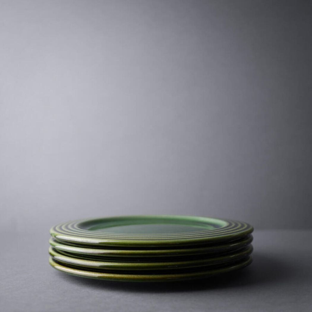 Dekorative Grønne Frokosttallerkner, 4 stk. 1