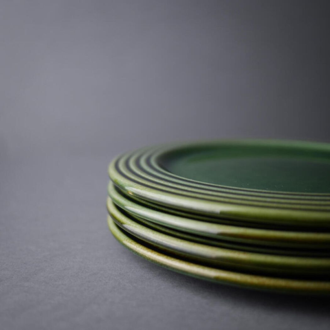 Dekorative Grønne Frokosttallerkner, 4 stk. 2