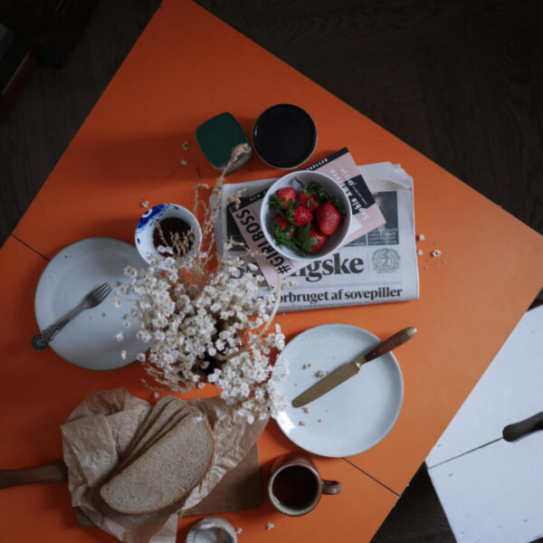 Orange Retro Camping Bord