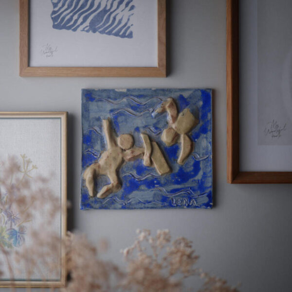 Håndlavet Keramikrelief