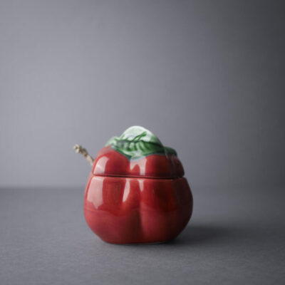 Rød Peber Porcelænskrukke 6
