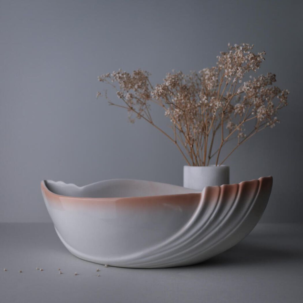Aflangt Porcelænsfad