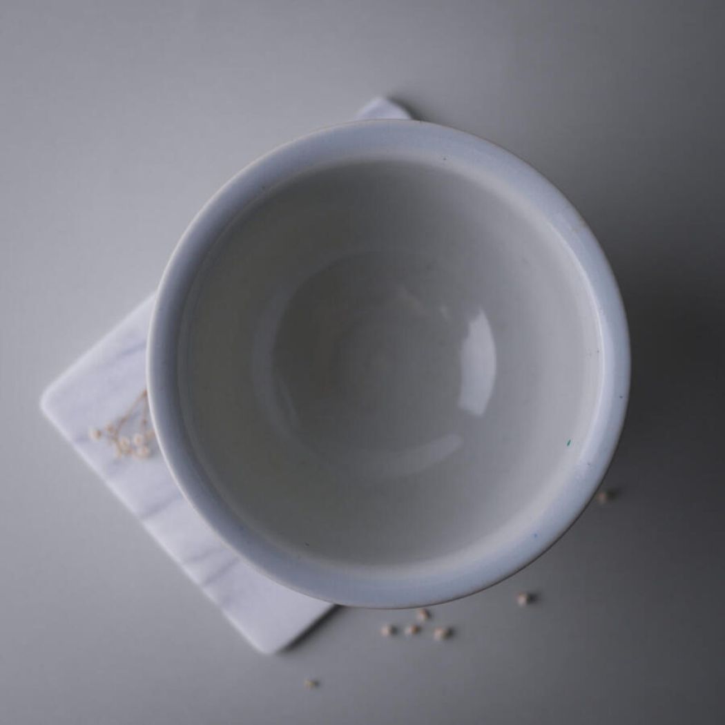 Vintage Keramikskål med Blomst 2