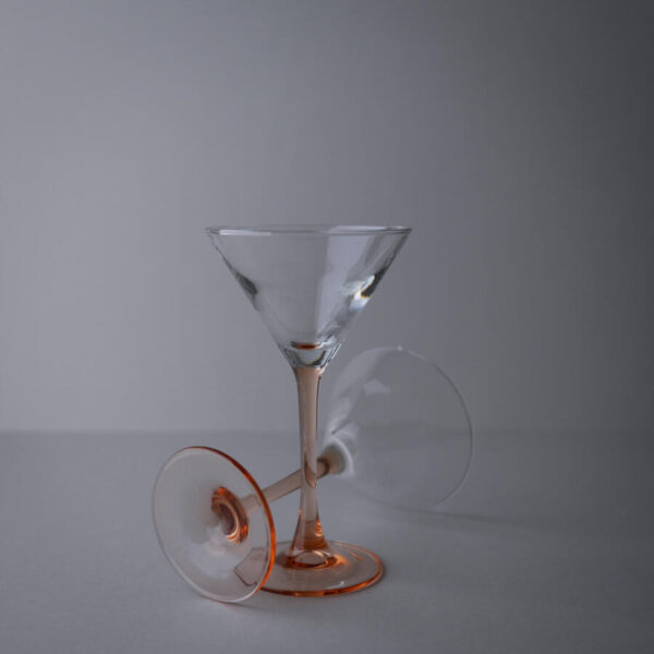 Luminarc Cocktail Glas med Rosa Stilk