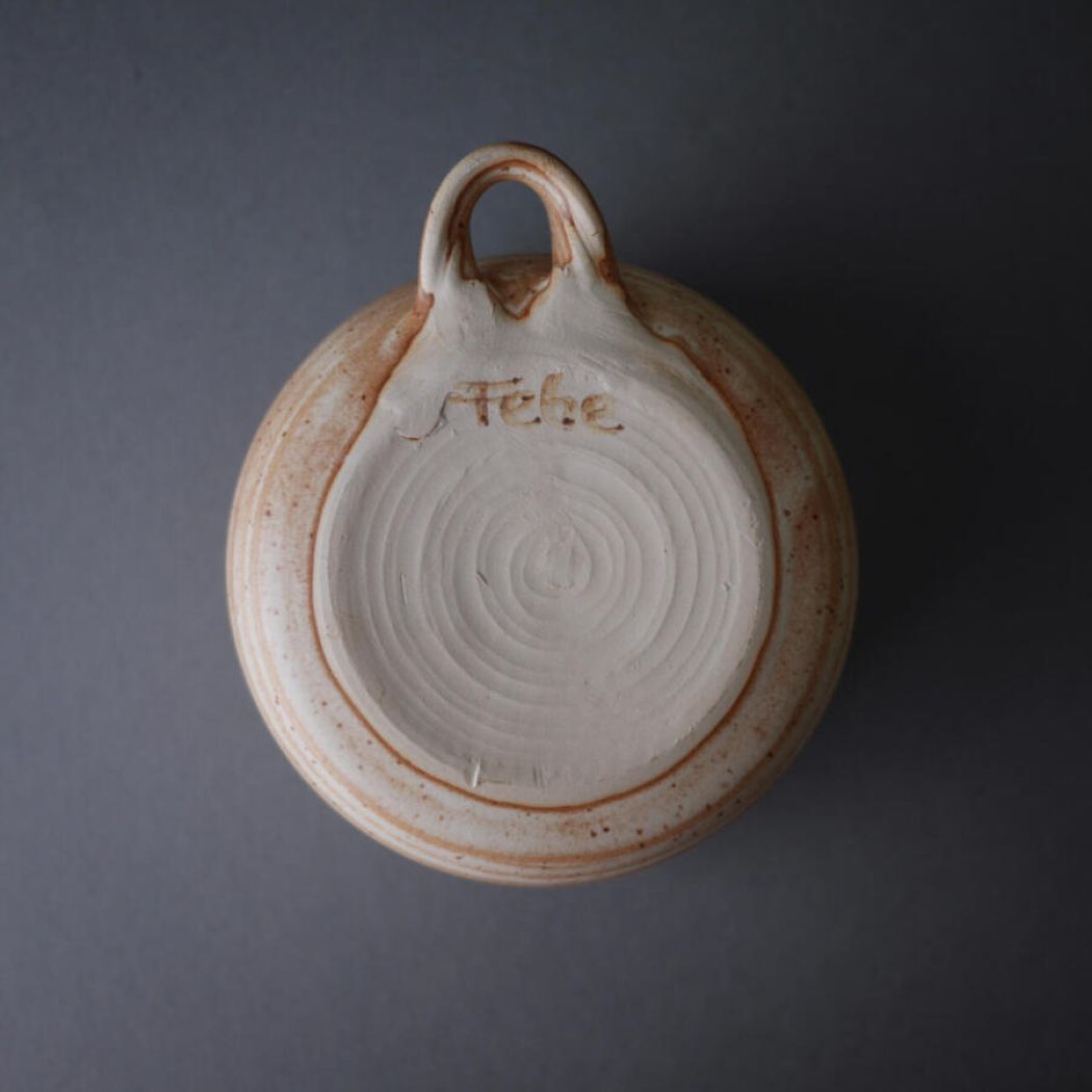 Rund Beige Keramik Vægstage 5