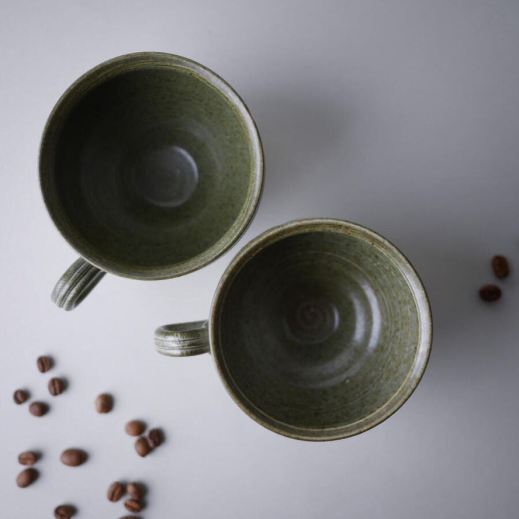 Unikke Grønne Keramikkrus 4