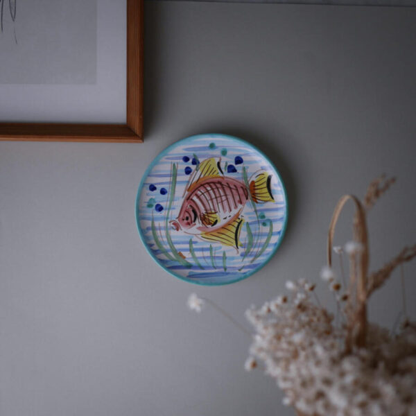 Lille Turkis Platte med Fisk