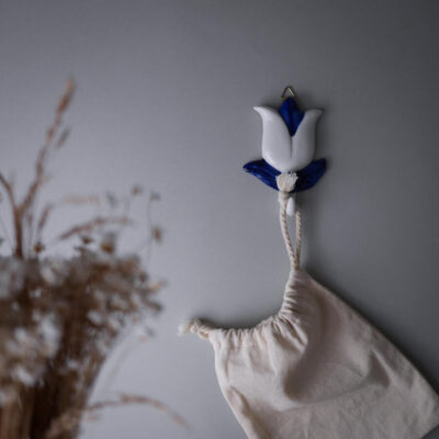 Lille Blomster Porcelænsknage