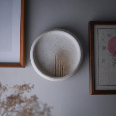 Rund Beige Keramikplatte