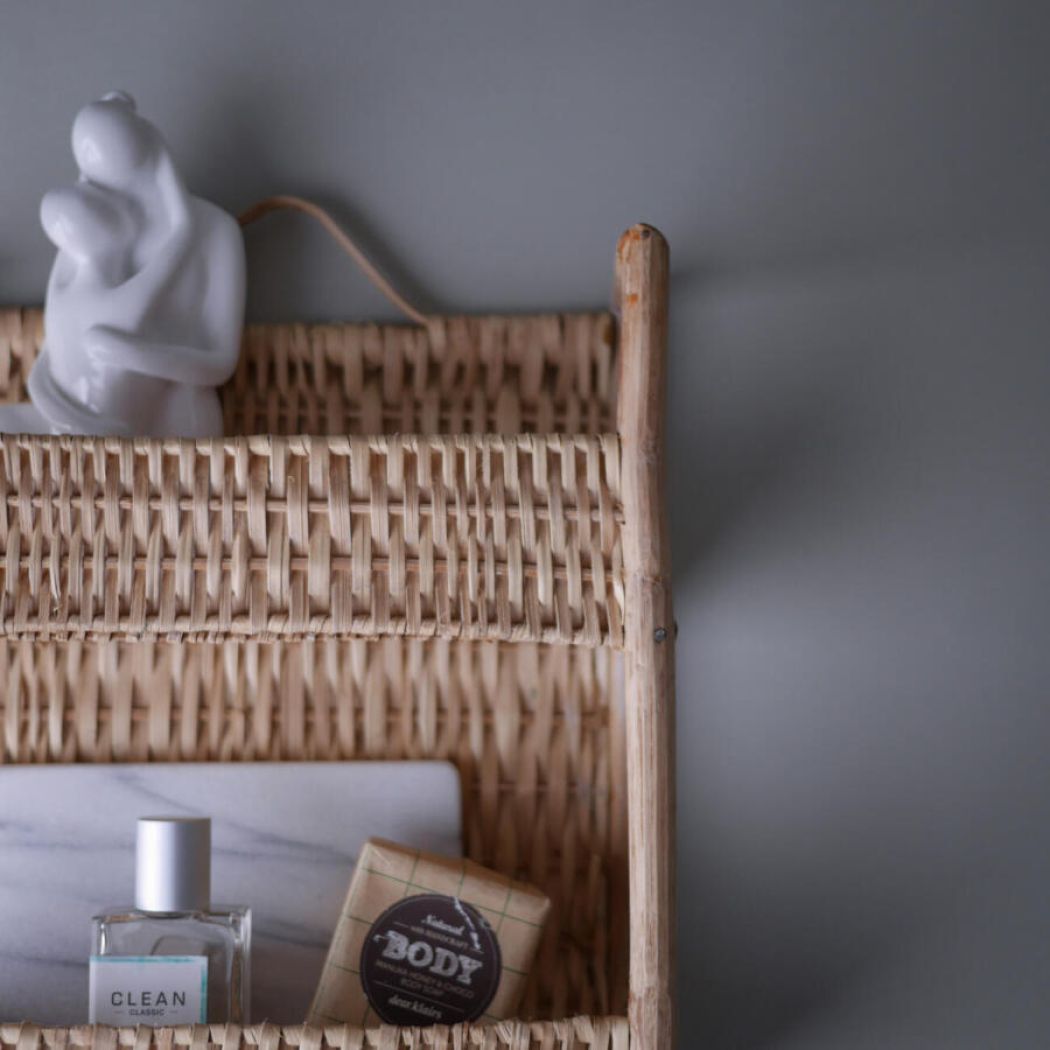 Bambus Hylde til Væggen 1