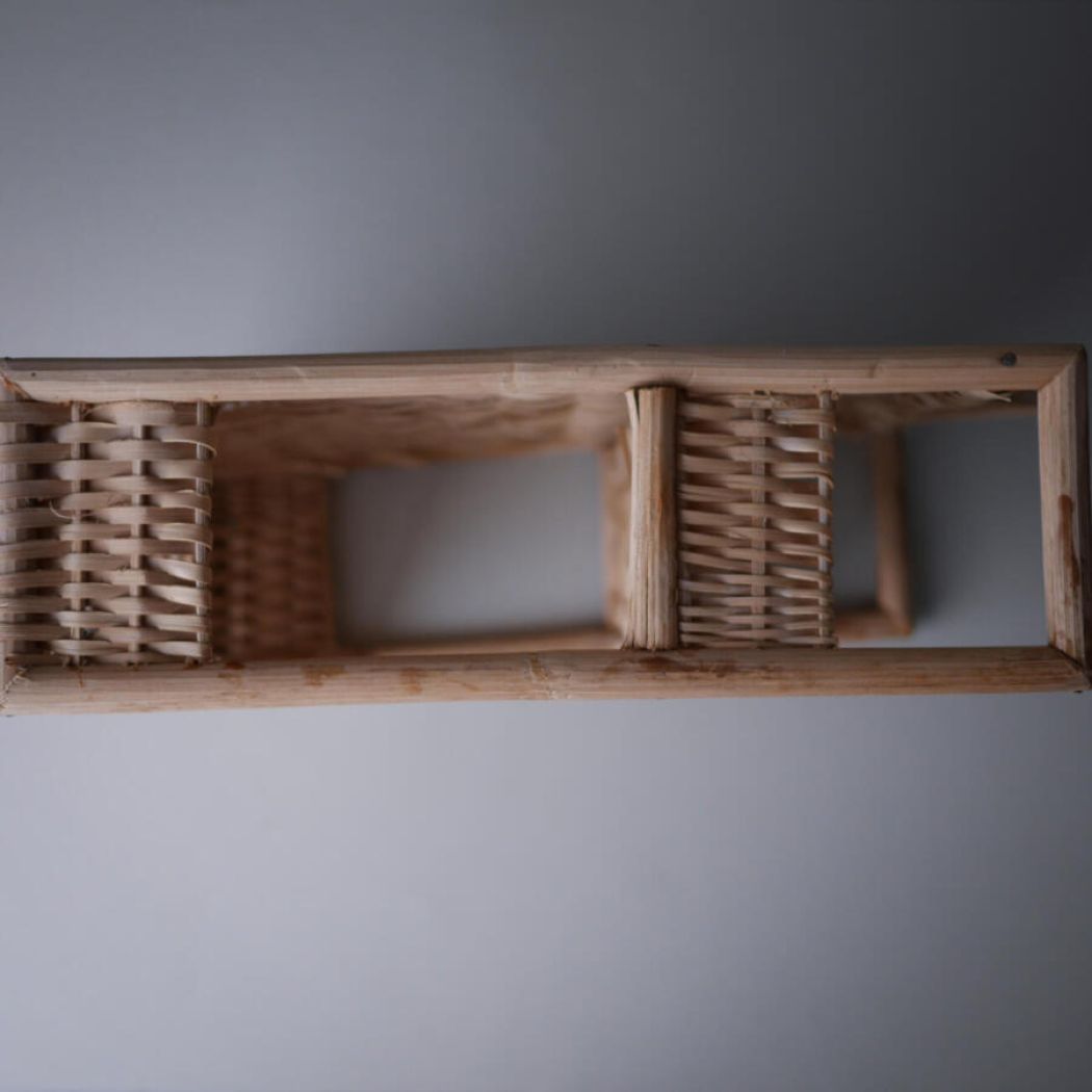 Bambus Hylde til Væggen 6