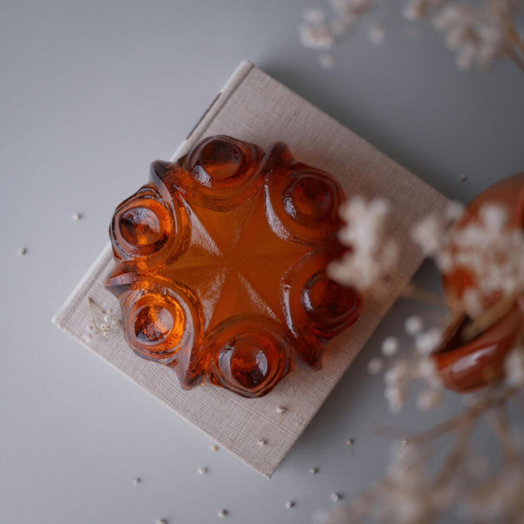 Ravfarvet Glasskål 3