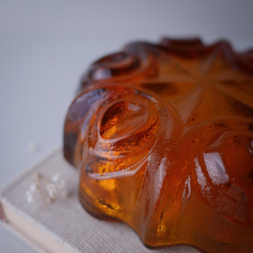Ravfarvet Glasskål 4