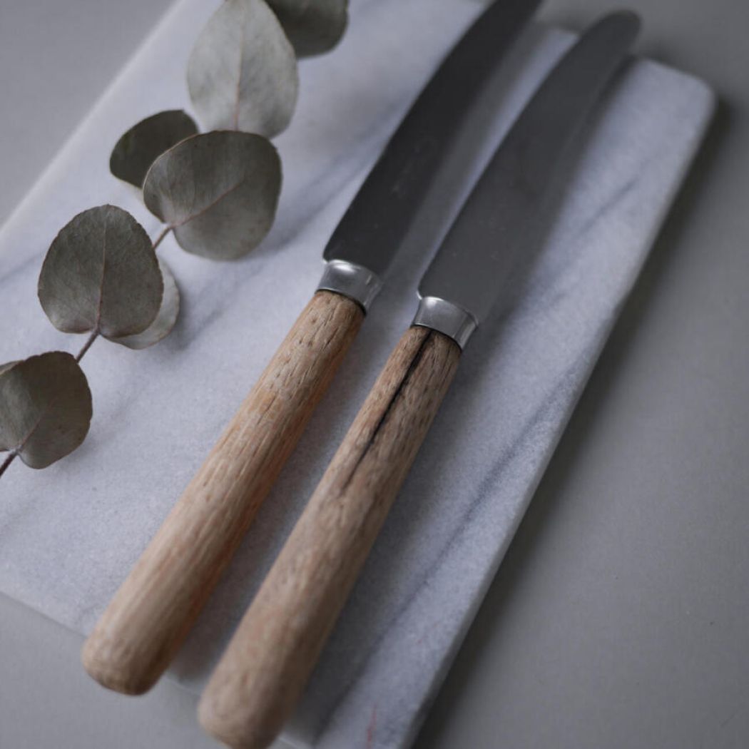 Små Vintage Smørknive med Træskafter
