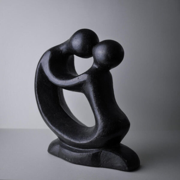 Stor Sort Keramik skulptur