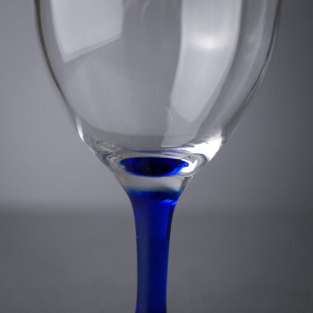 Luminarc Ølglas med Mørkeblå Stilk, 4 stk.