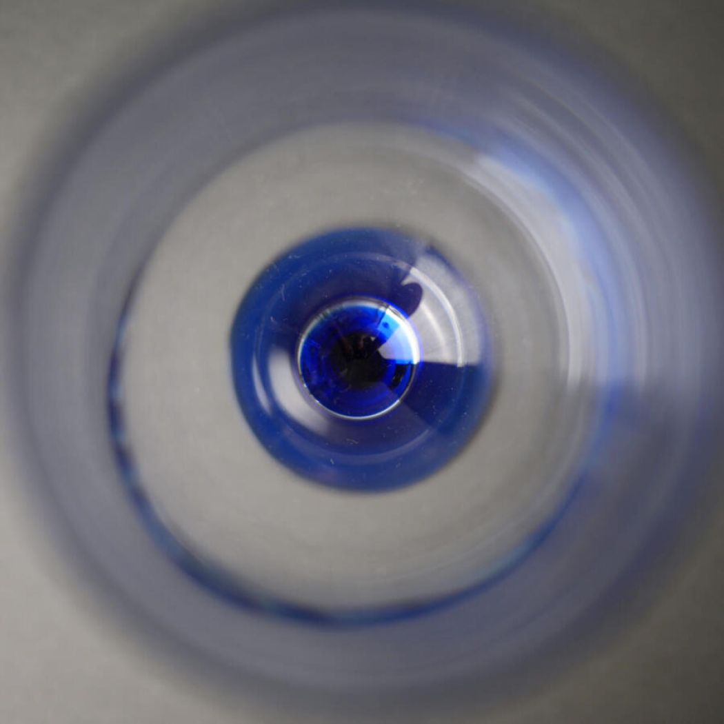 Luminarc Ølglas med Mørkeblå Stilk, 4 stk.