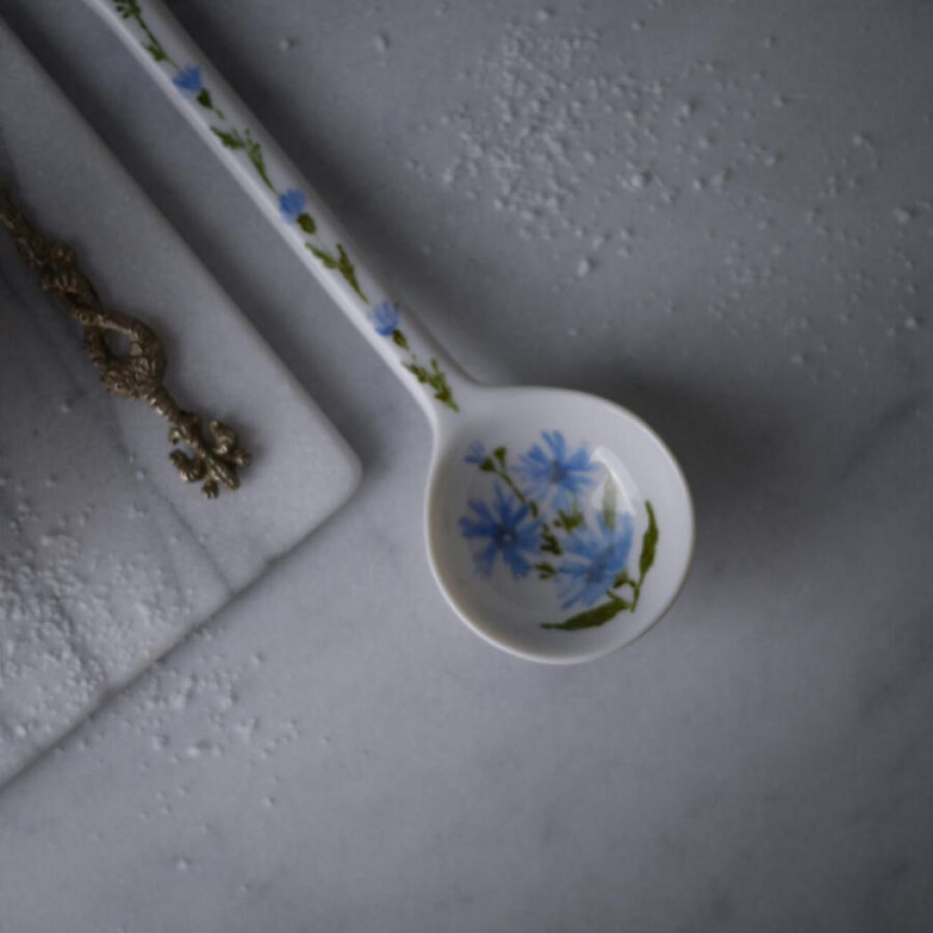 Lille Håndmalet Porcelænsske