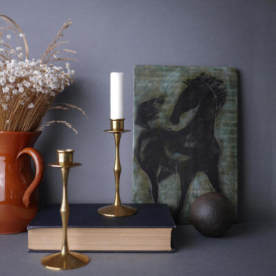 Elegante Messingstager, 2 stk.