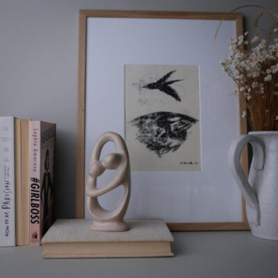 Lys Fedtstensfigur - Et Kys