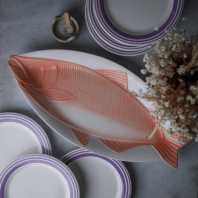 Smukt Stort Fiskefad