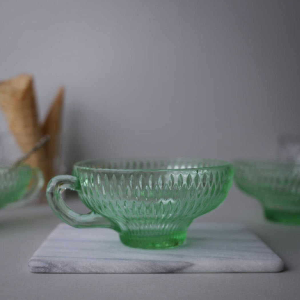 Grønne Dessertkopper, 3 stk. 7