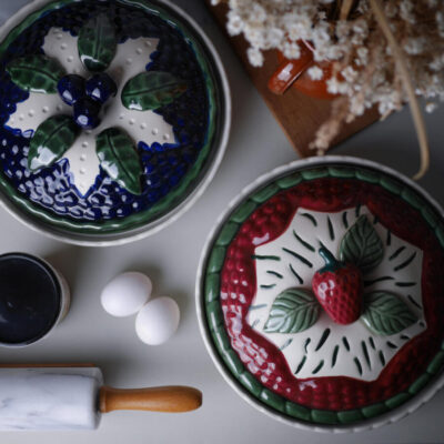 Ovnfast Vintage Jordbær Tærtefad