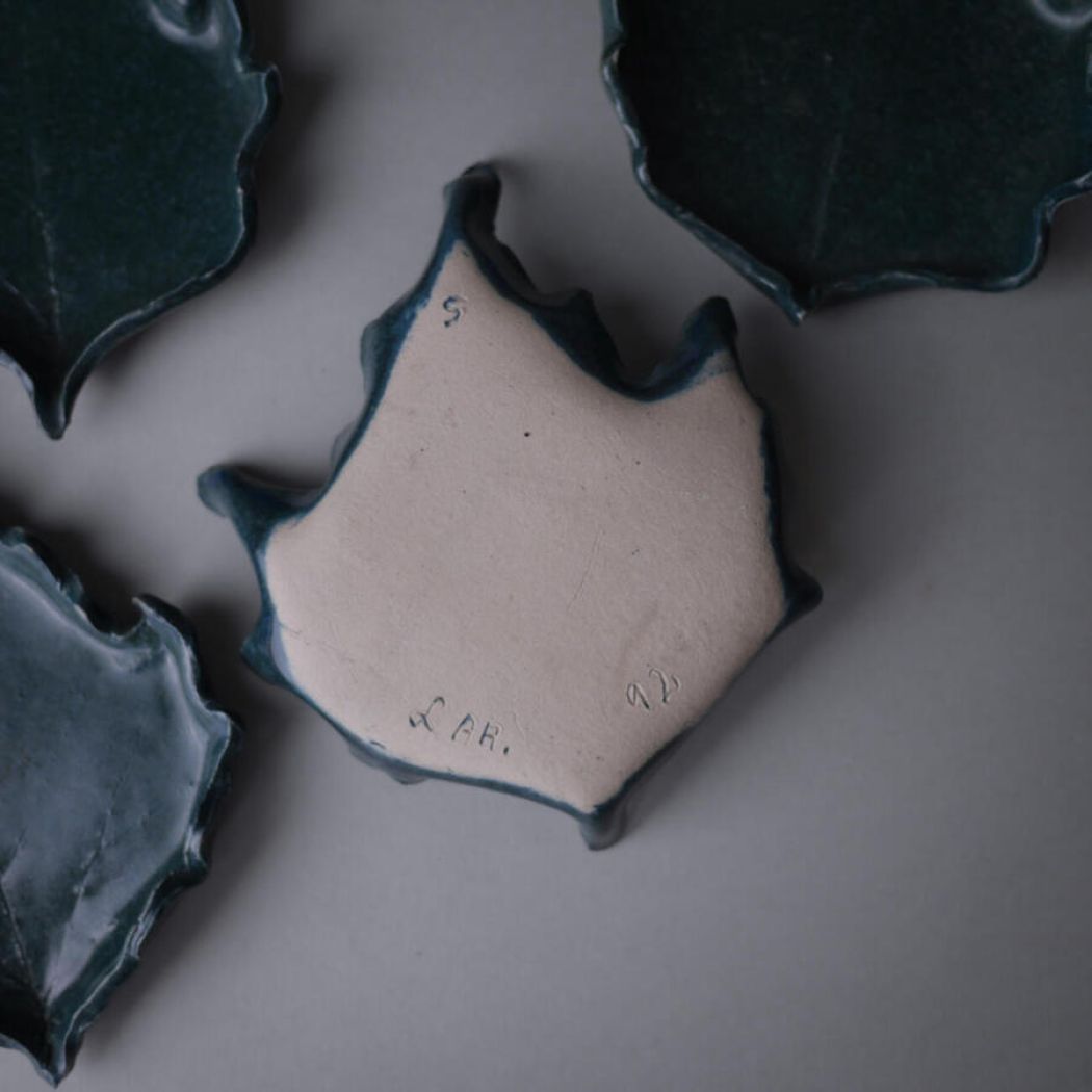 Grønne Keramikblade til Væggen