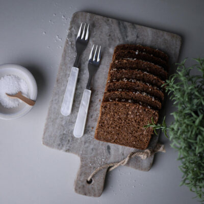 Små Hvide Perlemors gafler til Servering