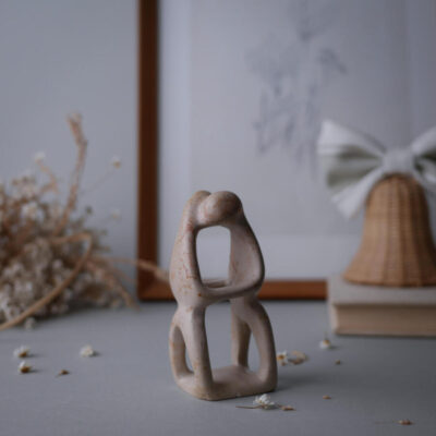 Lille Fedtstensfigur af Par