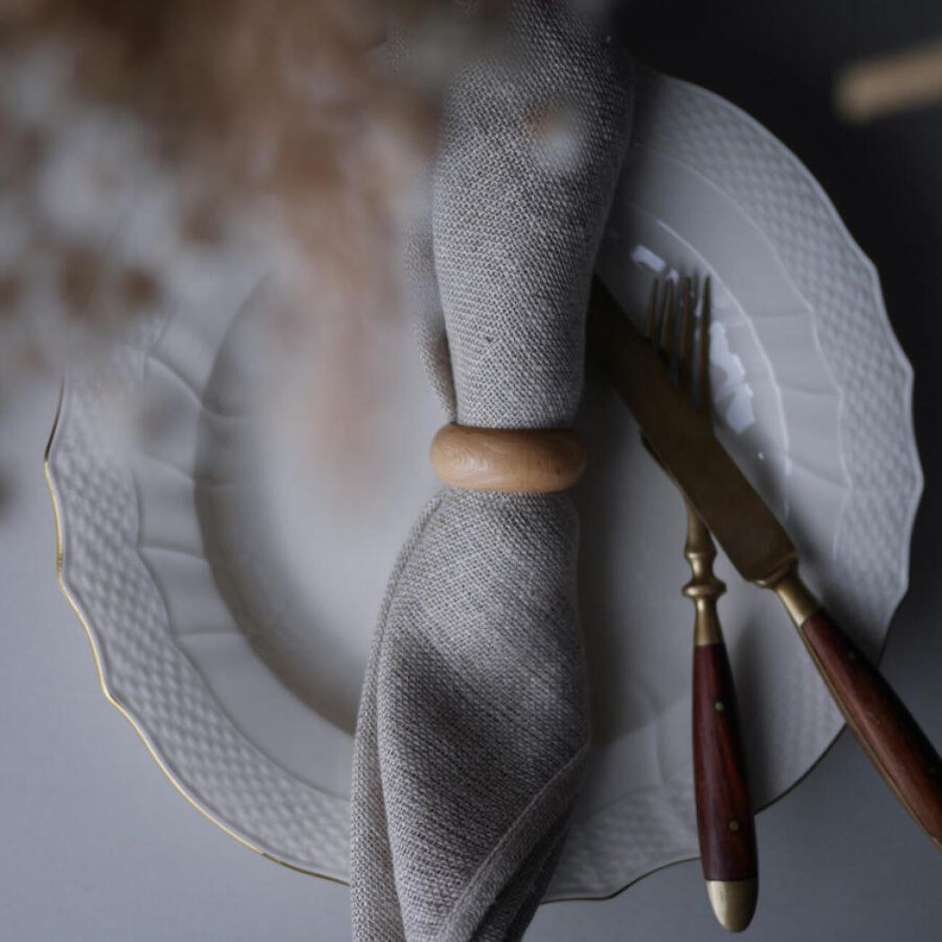 Servietringe i Træ, 4 stk. 8