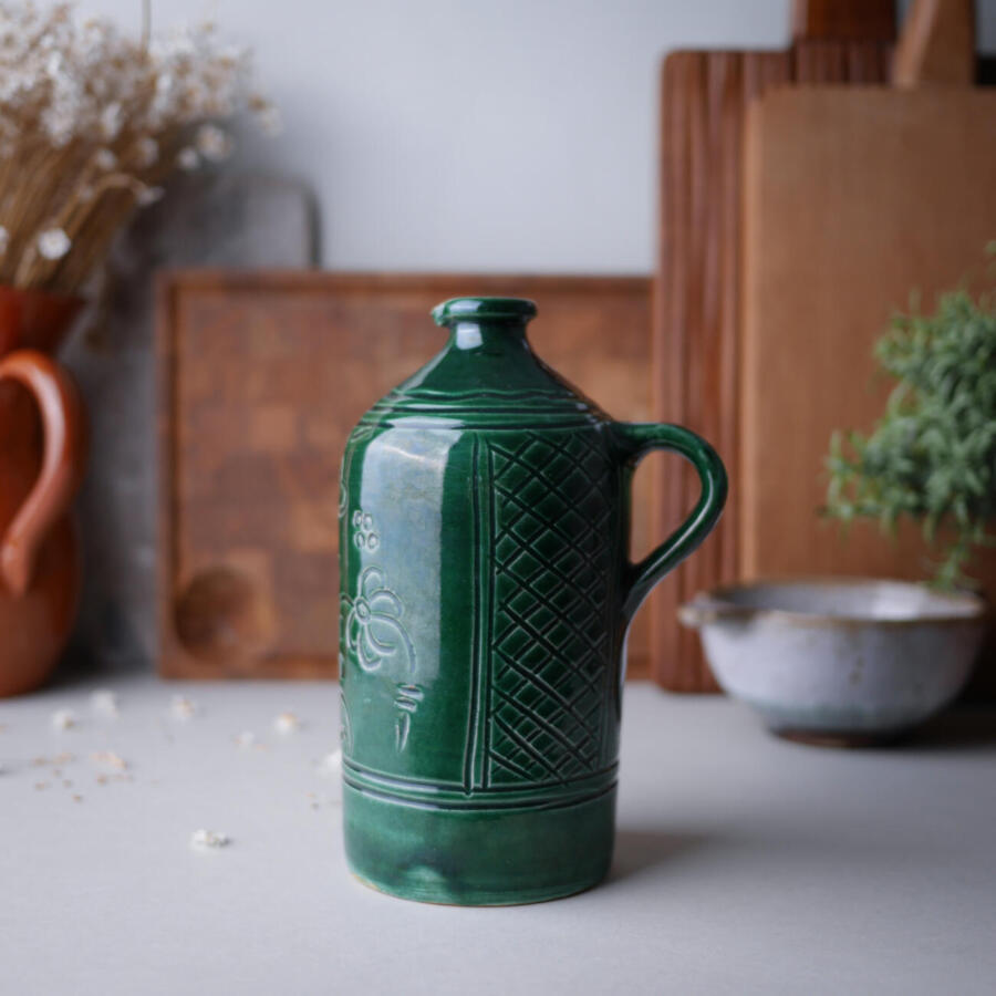 Grøn Keramik Kandevase 10