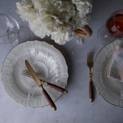 Muslinge Desserttallerkner i Glas, 7 stk.