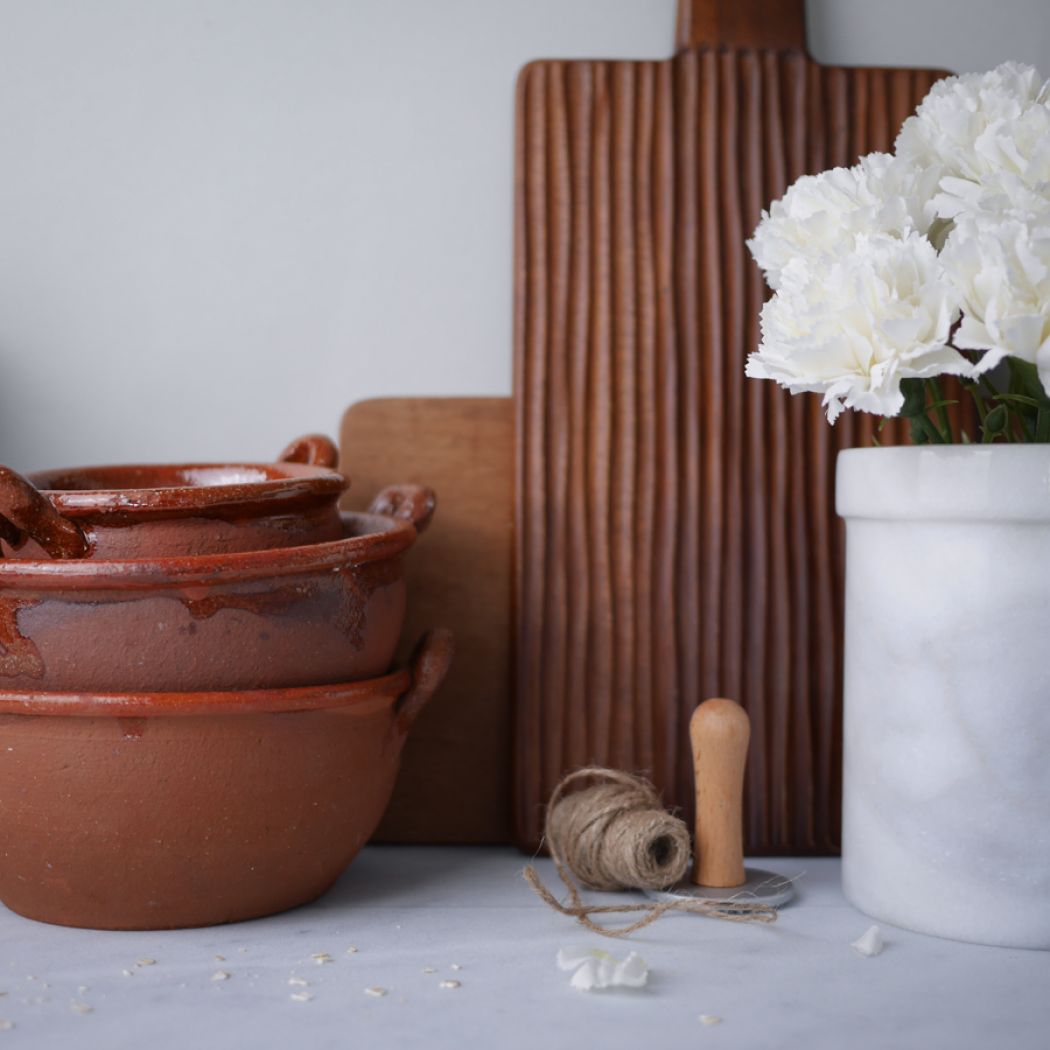 Rustikke Keramikskåle, 3 stk. 1