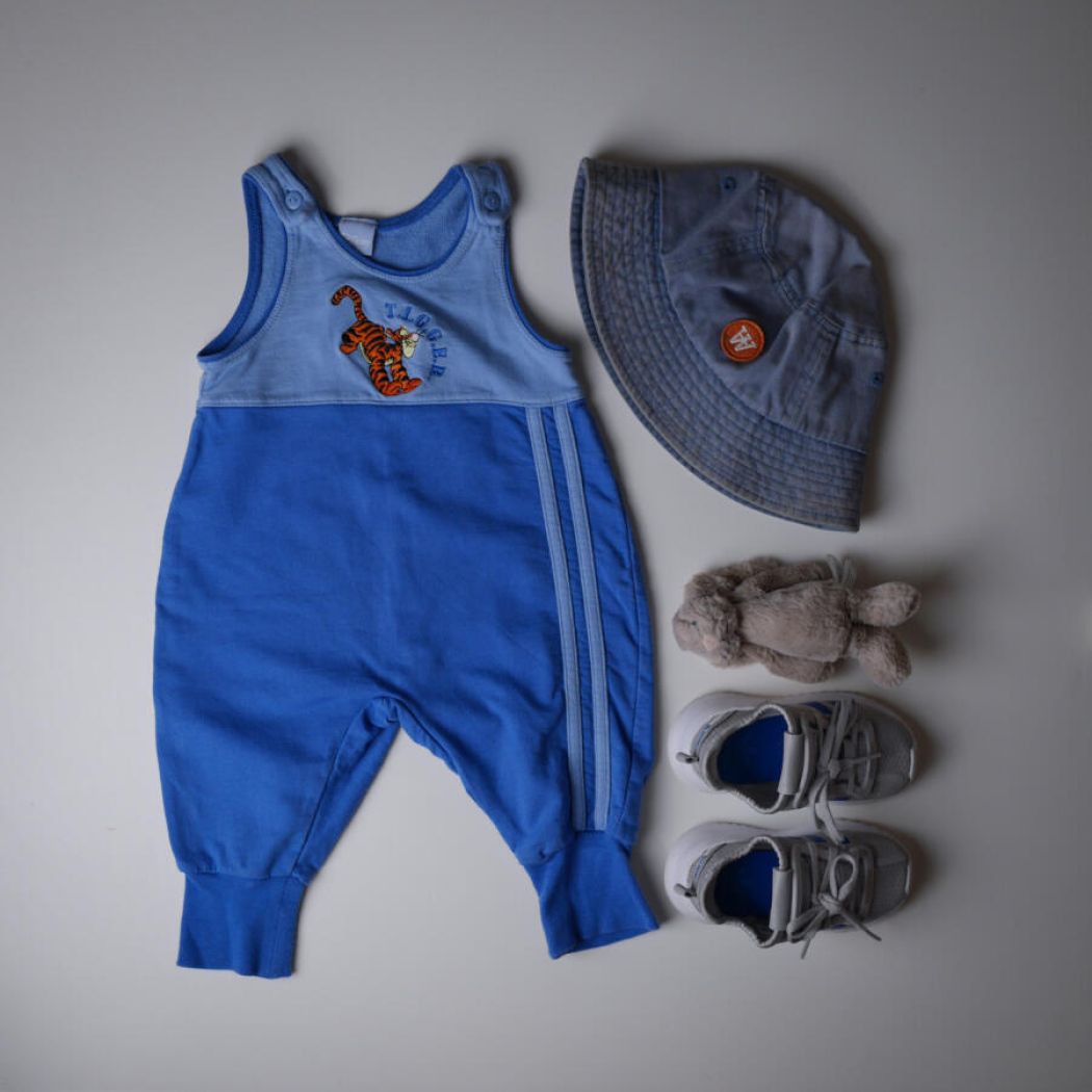 Blå Heldragt med Tigerdyret, Str. 60/62