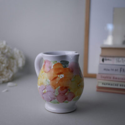 Lille Kande med Pastelblomster