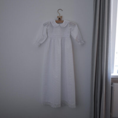 Lang Hvid Vintage Dåbskjole