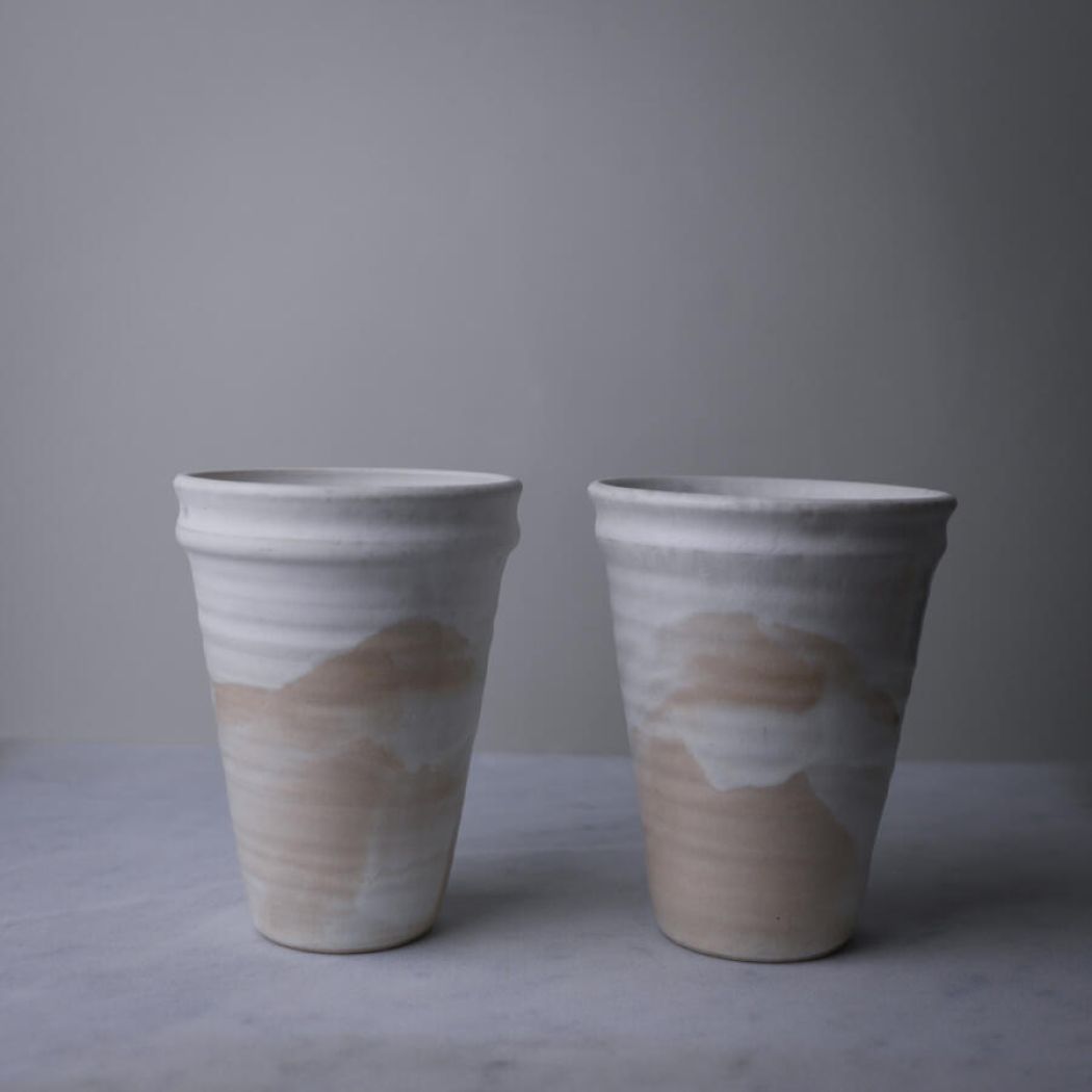 Hvid Keramikkrukke til Køkkenting 3