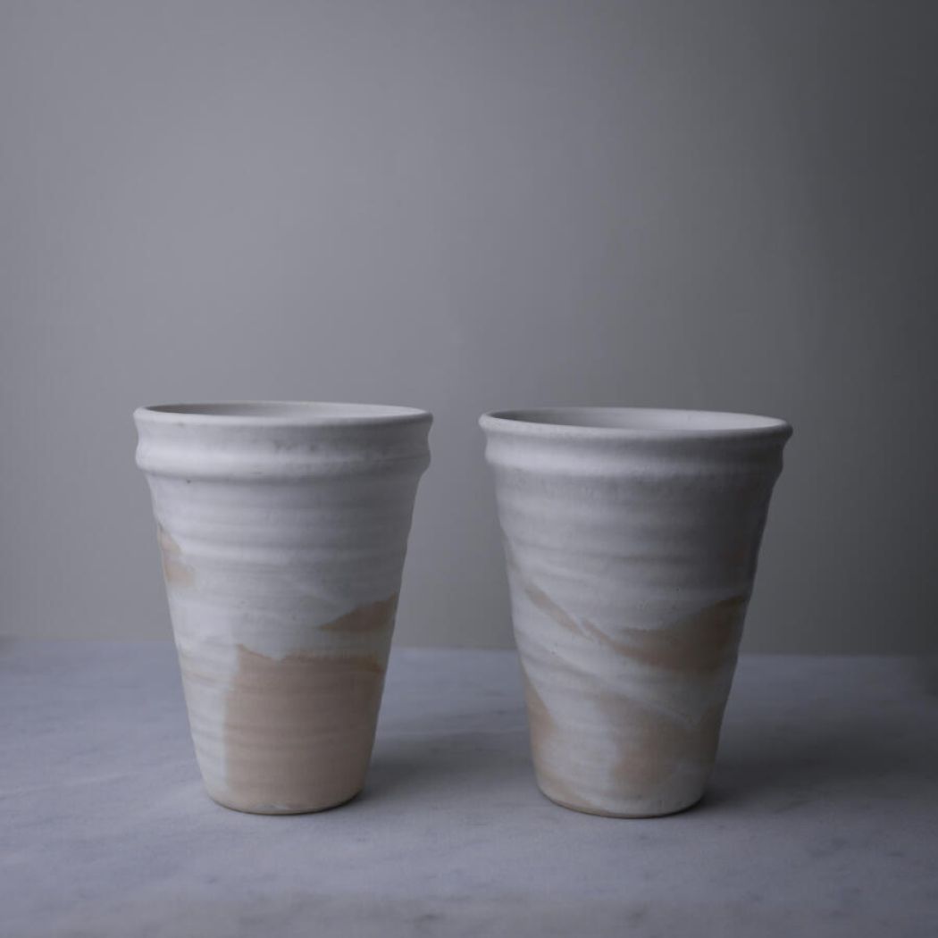 Hvid Keramikkrukke til Køkkenting 4