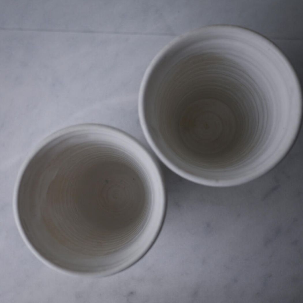 Hvid Keramikkrukke til Køkkenting 5