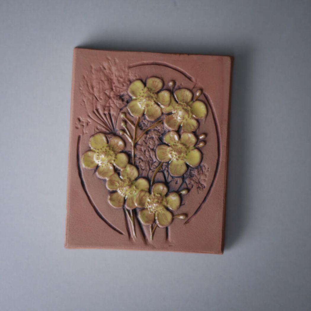 Mini Relief med Gule Blomster 1
