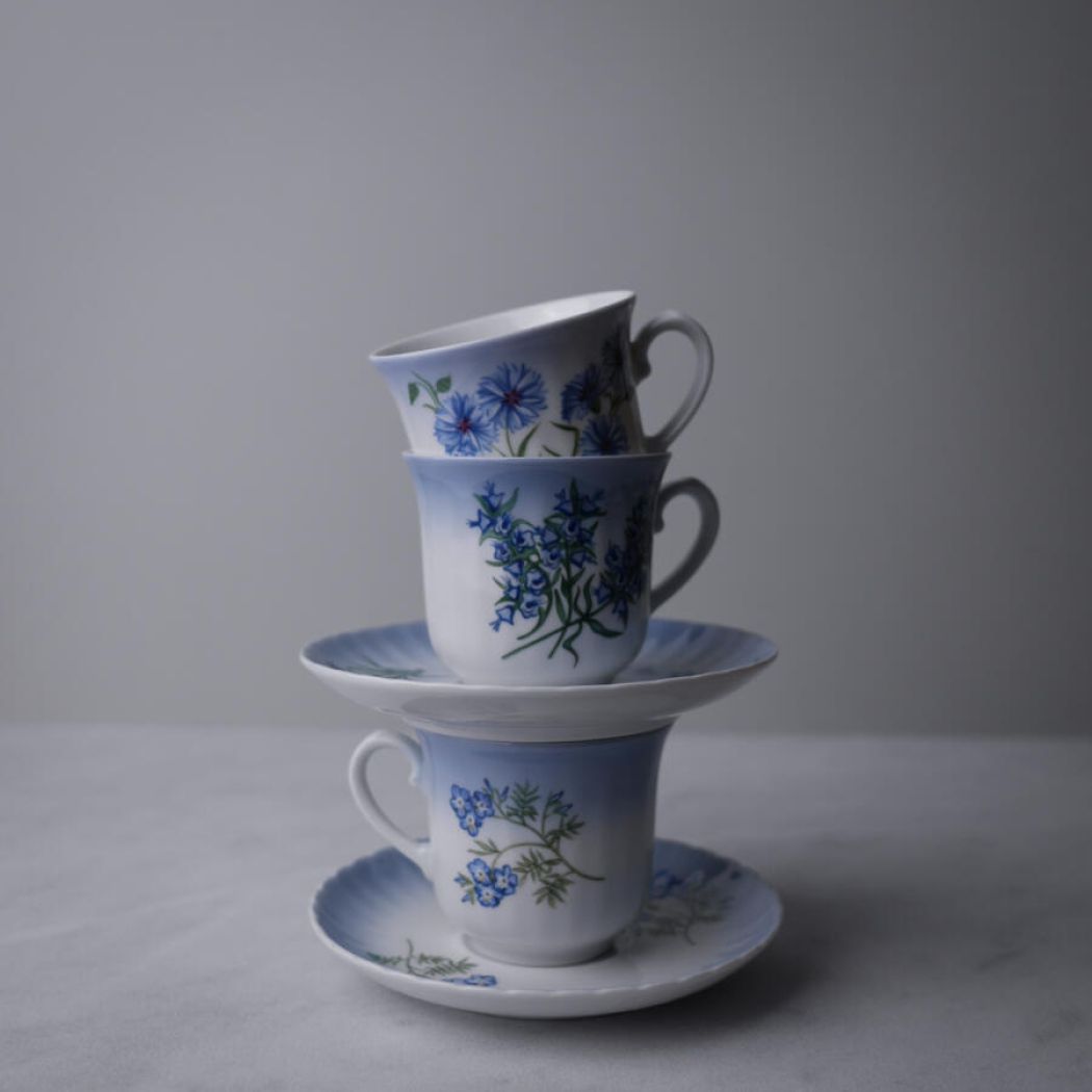 Lyseblå Svaneholm Kop m. Underkop 2