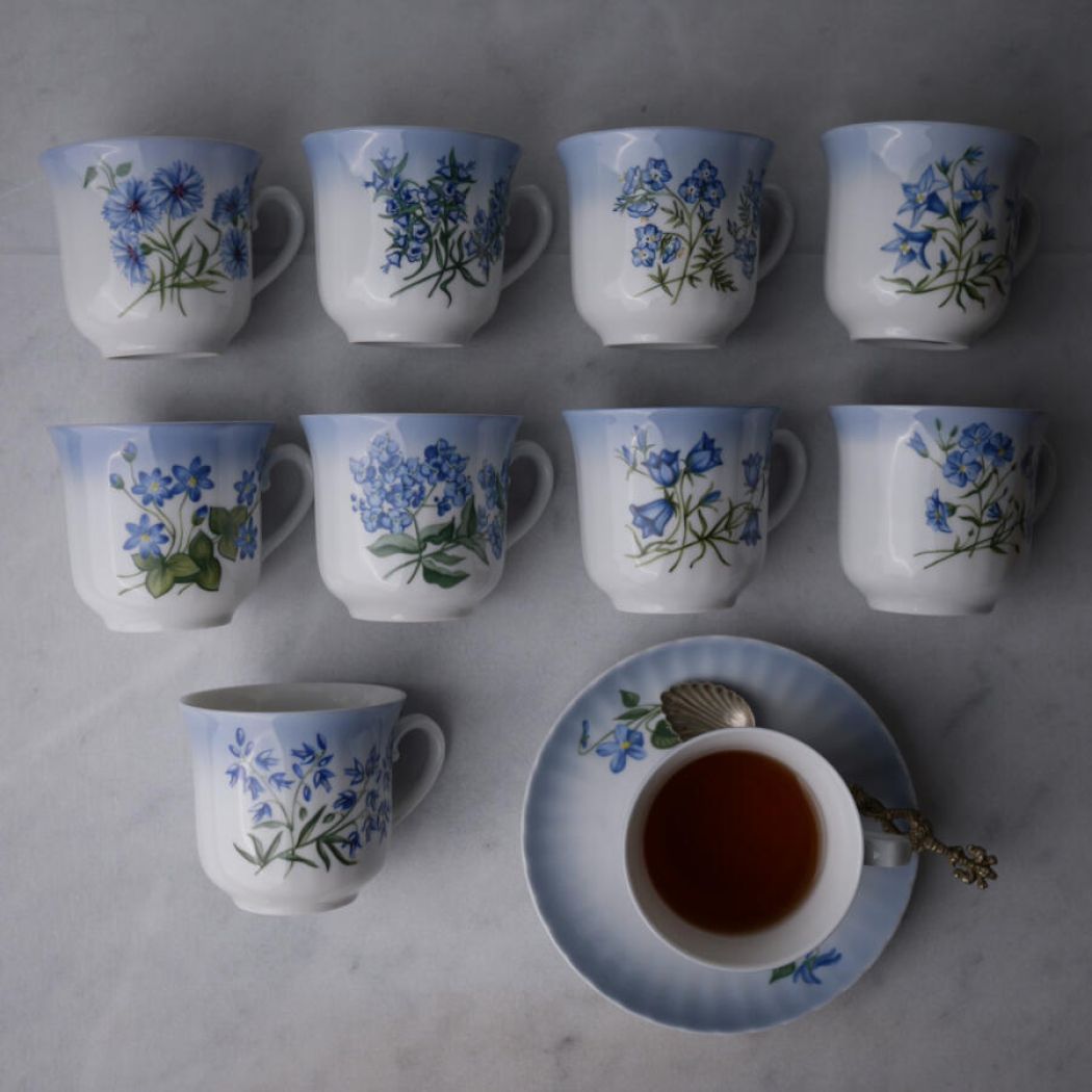 Lyseblå Svaneholm Kop m. Underkop 3