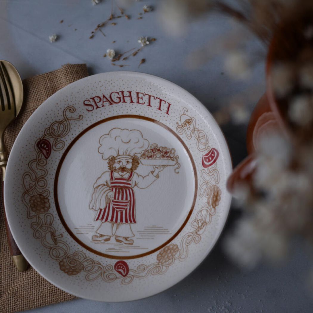 Spagetti Skåle med Motiv, 2 stk. 1