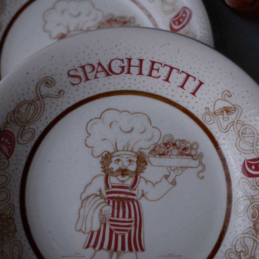 Spagetti Skåle med Motiv, 2 stk. 5