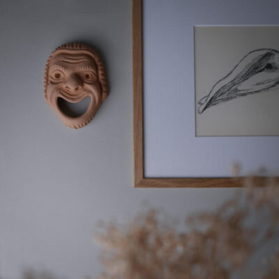 Lermaske til Væggen