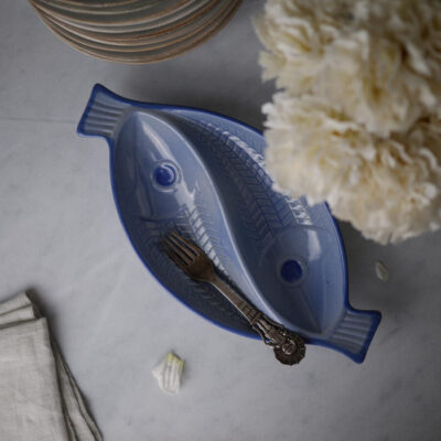 Lyseblåt Fiskefad