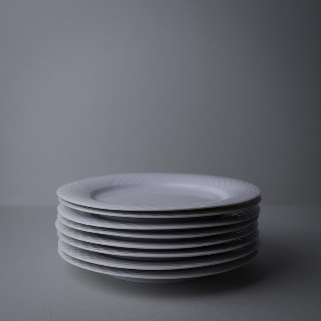 Hvide Svane Frokosttallerkner, 8 stk. 1