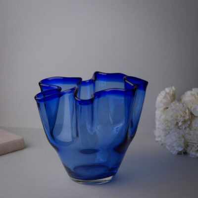 Stor Blå Tulipan Vase